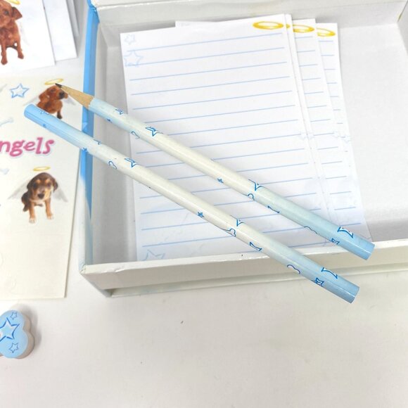 Scholastic Li'l Angels Puppy Dog Stationery Kit Magnetic Closure Box Preowned - Picture 4 of 12